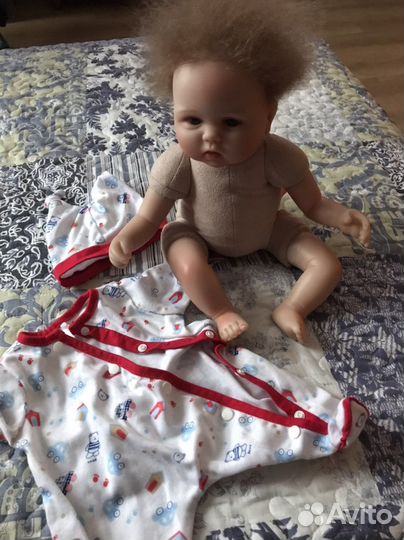 Кукла пупс младенец, тело мягконабивное, 43-45 см