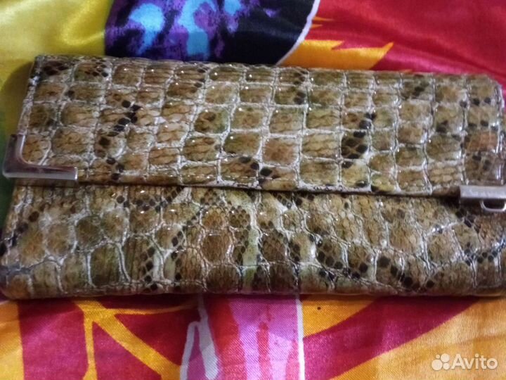 Кошелек женский натуральная кожа бу
