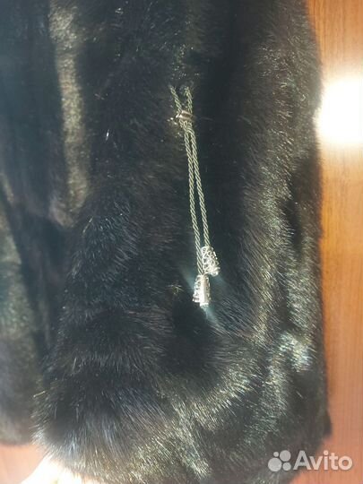 Шуба норковая 48 50 черная