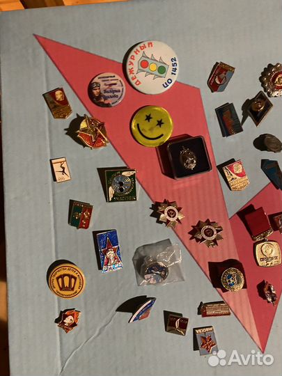 Коллекция советский значков