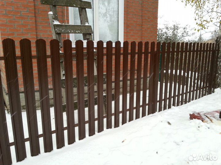 Забор Металлический штакетник