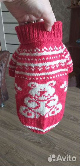 Вязаные вещи ручной работы для животных