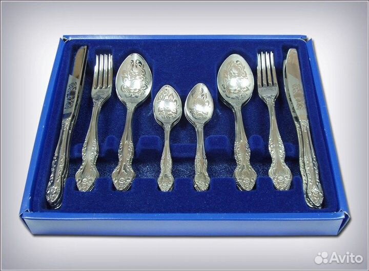 Новые наборы ложек вилок ножей из нерж. ст. Россия