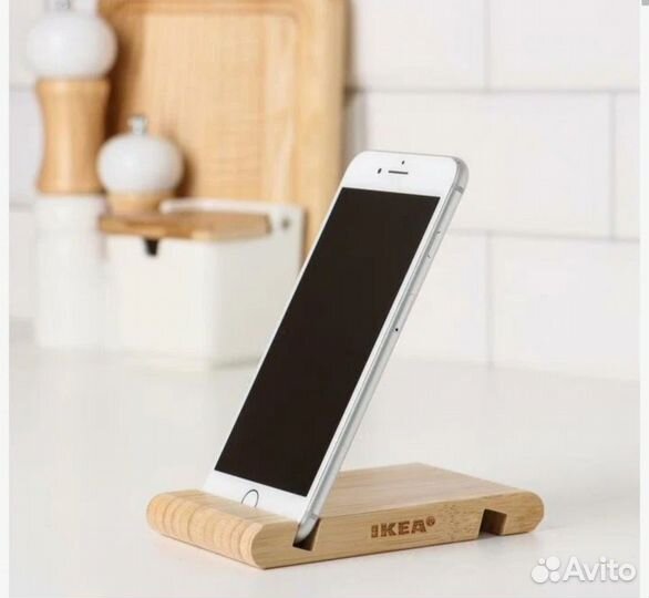 Подставка для смартфона/планшета, бамбук. IKEA