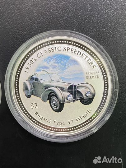 Монеты 2 доллара серебро острова кука