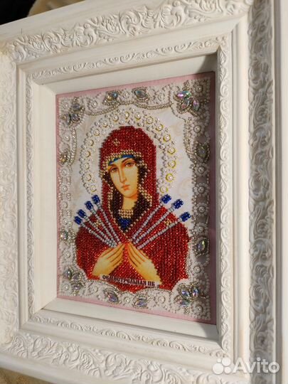 Семистрельная в ювелирных хрусталях 22х26