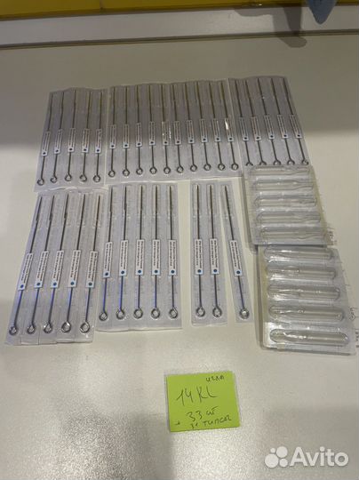 Катриджи для тату, иглы