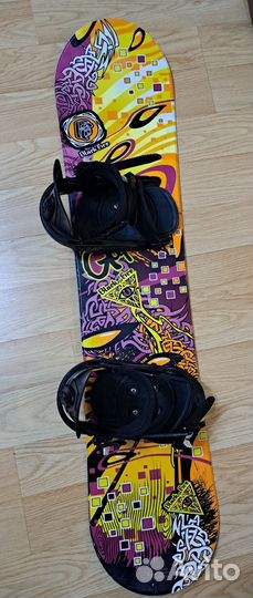 Сноуборд детский 110 см Black Fire с креплениями