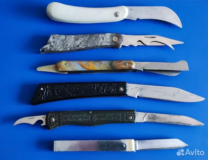 Ножи складные, перочинные СССР в ремонт 5 шт