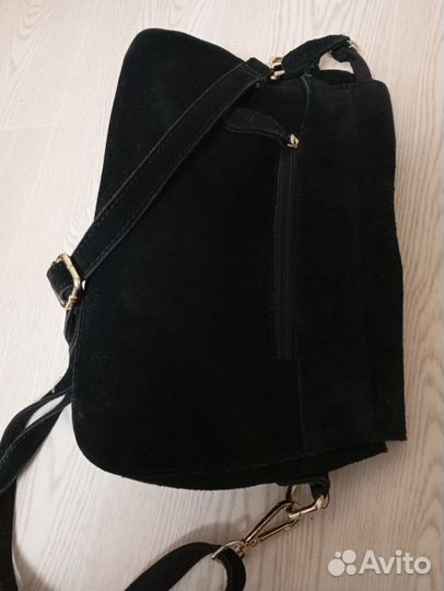 Сумка женская натуральная кожа замша