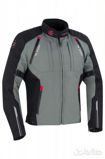 Motorradjacke Bering Shamal Schwarz-Grau grau