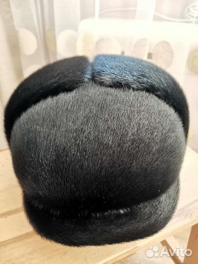 Мужская шапка из натурального меха нерпы