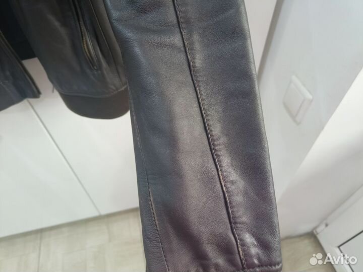 Куртка кожаная мужская Zara XXL