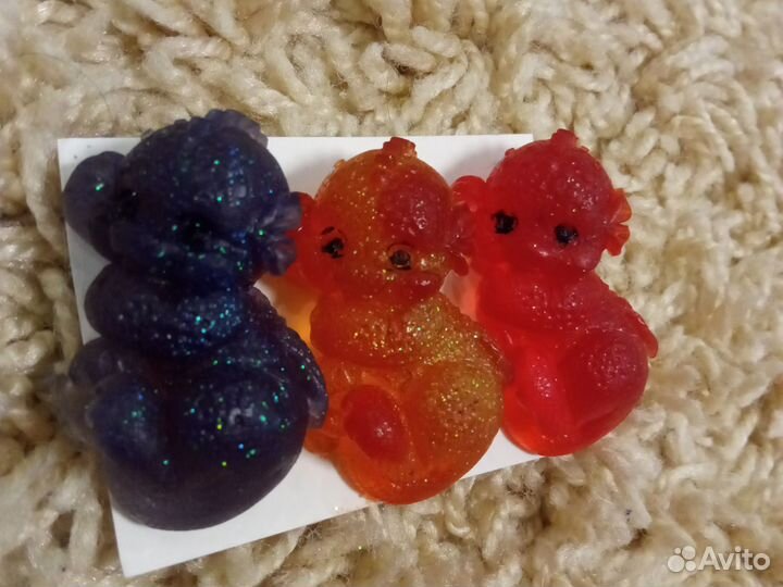 Мыло ручной работы дракончики и кубик с розой