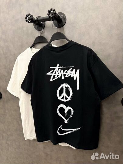 Стильные футболки Stussy(2024)оверсайз