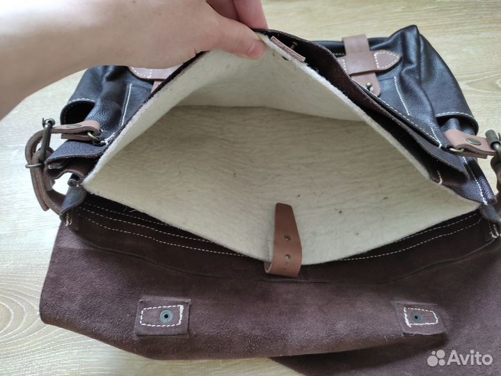 Кожаная мужская сумка