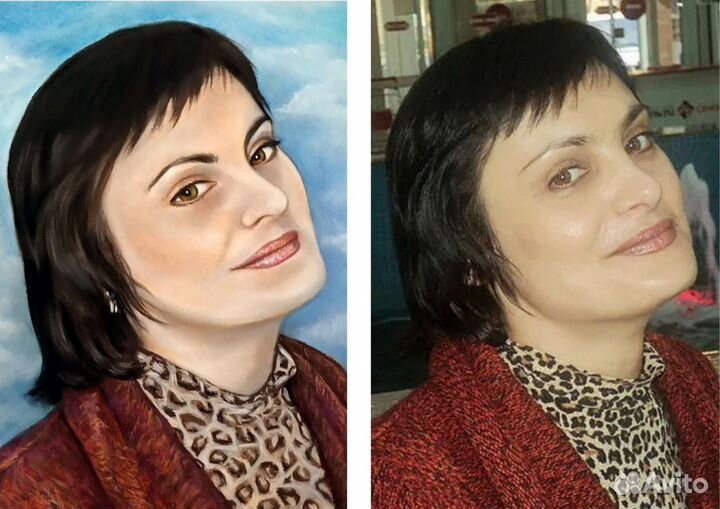 Портрет пастелью. Портрет по фото