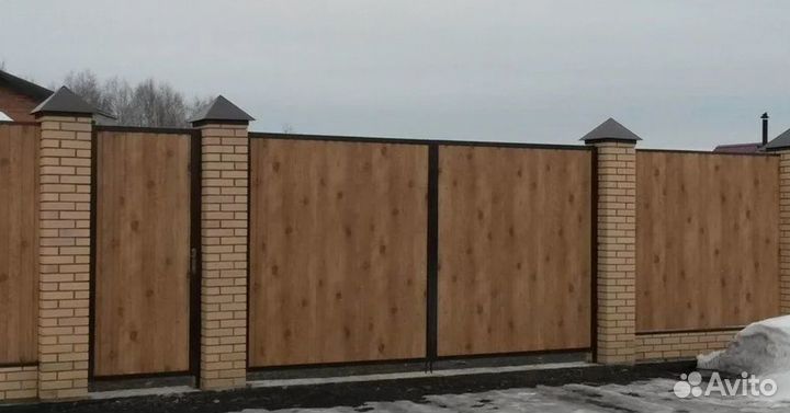 Забор из профнастила с гарантией под ключ