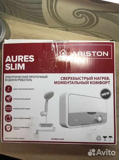 Электро проточный водонагреватель ariston