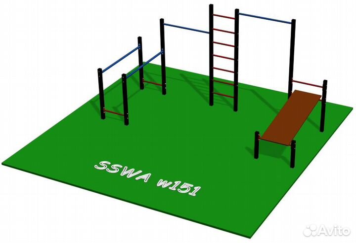 Воркаут площадка спортивный комплекс sswa