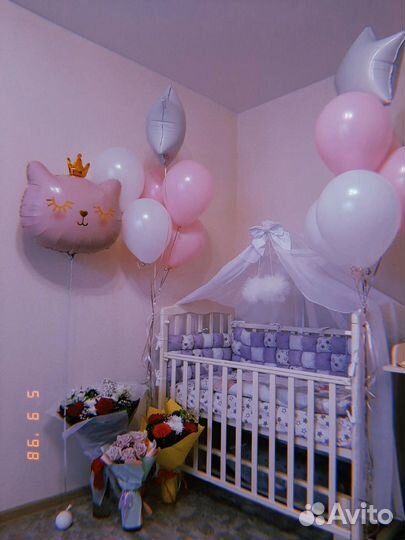 Балдахин в кроватку с держателем