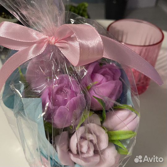Мыло ручной работы цветы