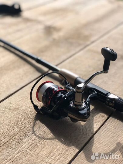 Спиннинг телескопический+катушка+леска