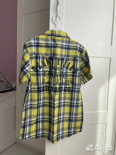 Рубашки с коротким рукавом сорочки в клетку