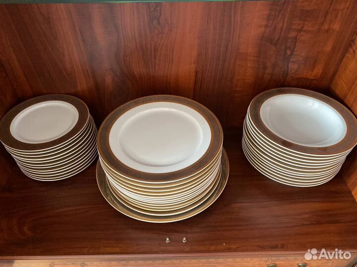 Сервиз Thun Опал(кант платина, золото) много всего