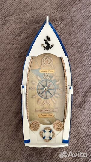 Ключница-часы настенная, подарок интерьерный