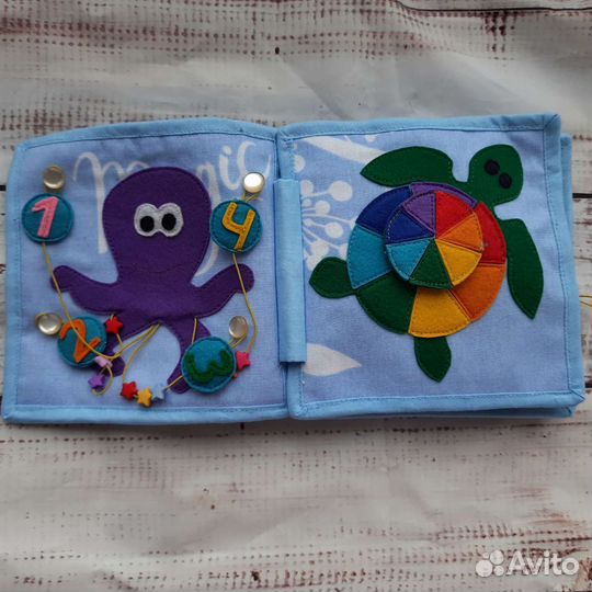 Развивающая книжка их фетра