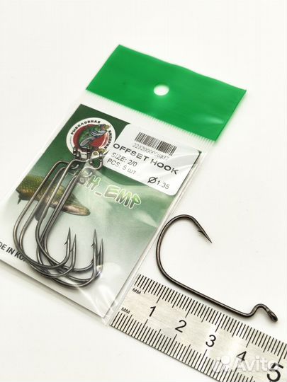 Офсетные крючки для рыбалки, крючок офсетный