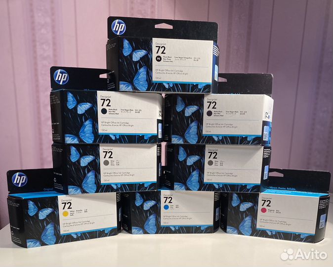 Комплект картриджей HP 72 свежие даты