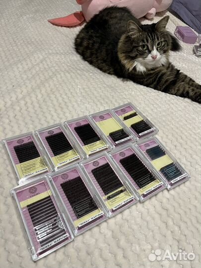 Ресницы для наращивания бу