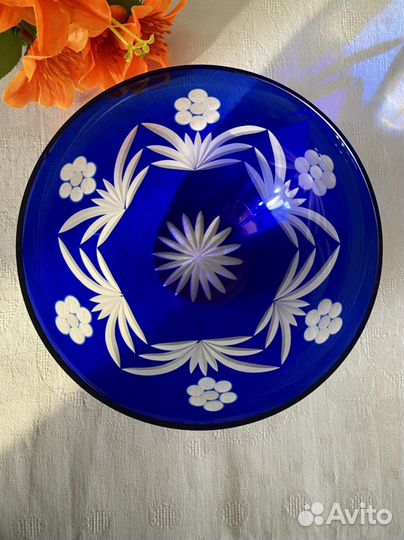 Вазы антикварные, кобальт