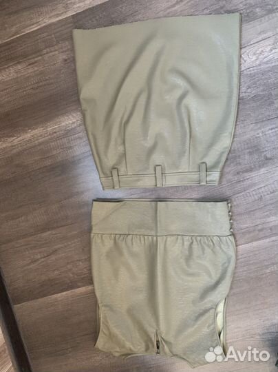 Костюм Mango экокожа