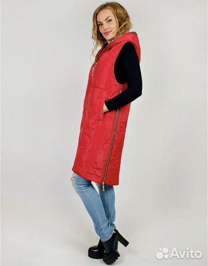 Жилет длинный 50-52 размер