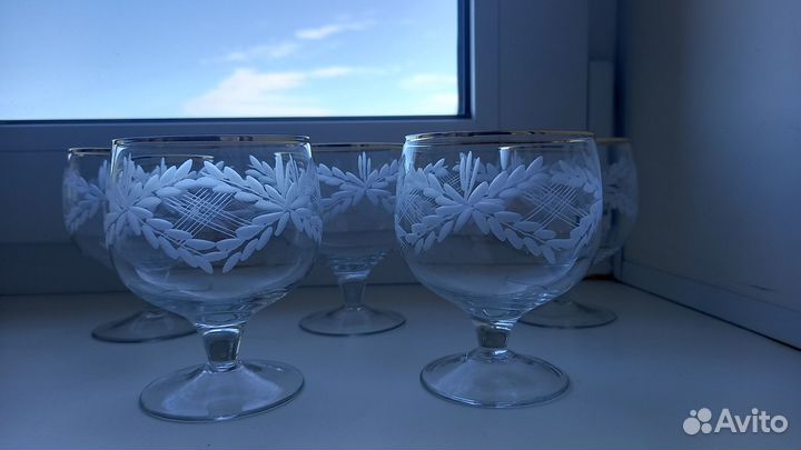 Набор бокалов для коньяка СССР