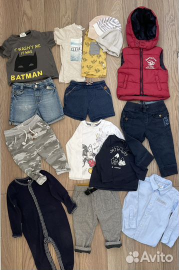 Пакет фирменных вещей на мальчика 9-12 (74-80)
