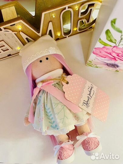 Кукла-тильда ручной работы в подарочной упаковке