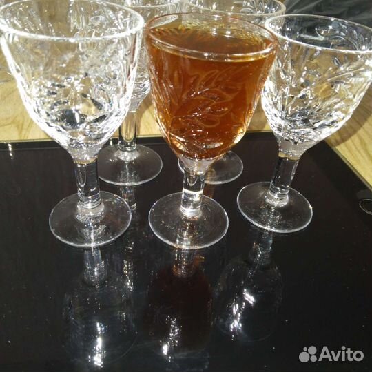 Хрустальные рюмки на ножке СССР