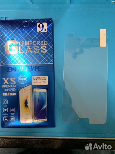 Защитное стекло samsung j7 2016