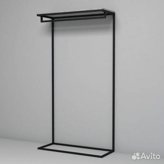 Рейл для одежды лофт из металла