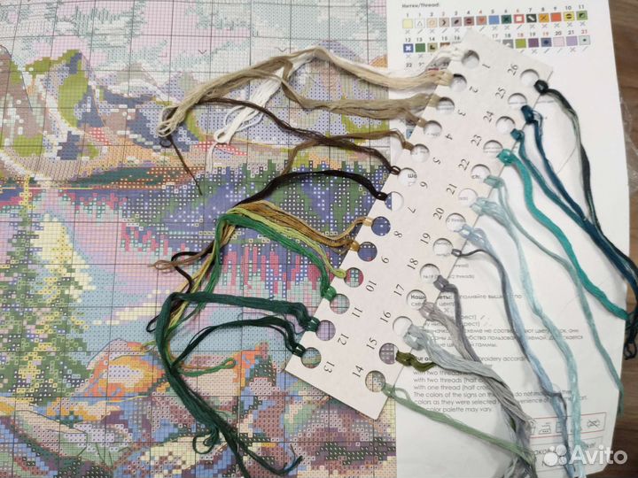 Остатки от набора для вышивания