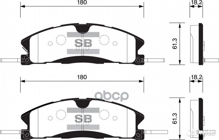 Колодки торм.дисковые Hi-Q передн. ford explor