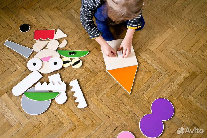 Деревянный конструктор Шуша «В мире животных»