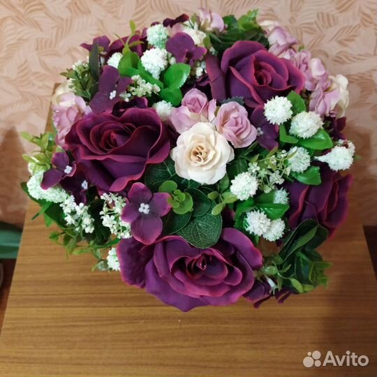 Интерьерные композиции цветов. Ручная работа