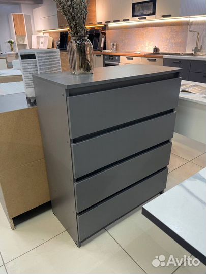 Комод графит серый