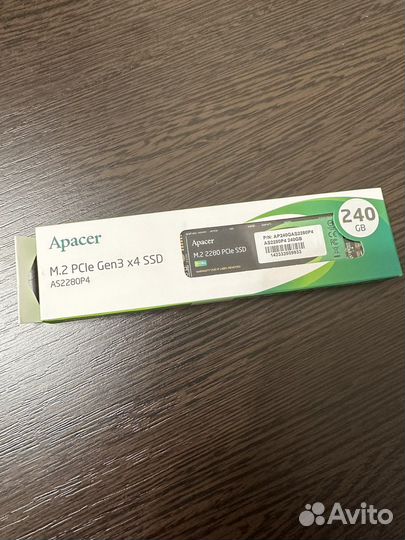 Ssd m2 nvme apacer 240gb