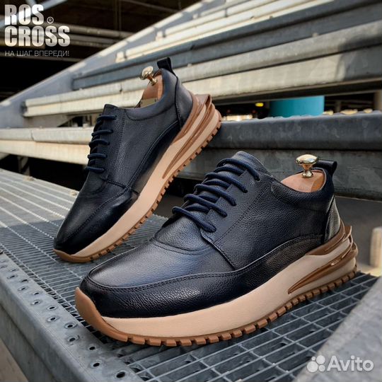 Кроссовки мужские кожаные